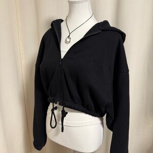 H&M Thick Batwing Cropped Hoodie